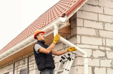 Pose et remplacement de gouttières à Schmittviller